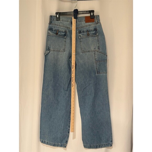 Hidden Jeans Womens Size 30 Light Wash Distressed Carpenter Cro - Picture 9 of 13